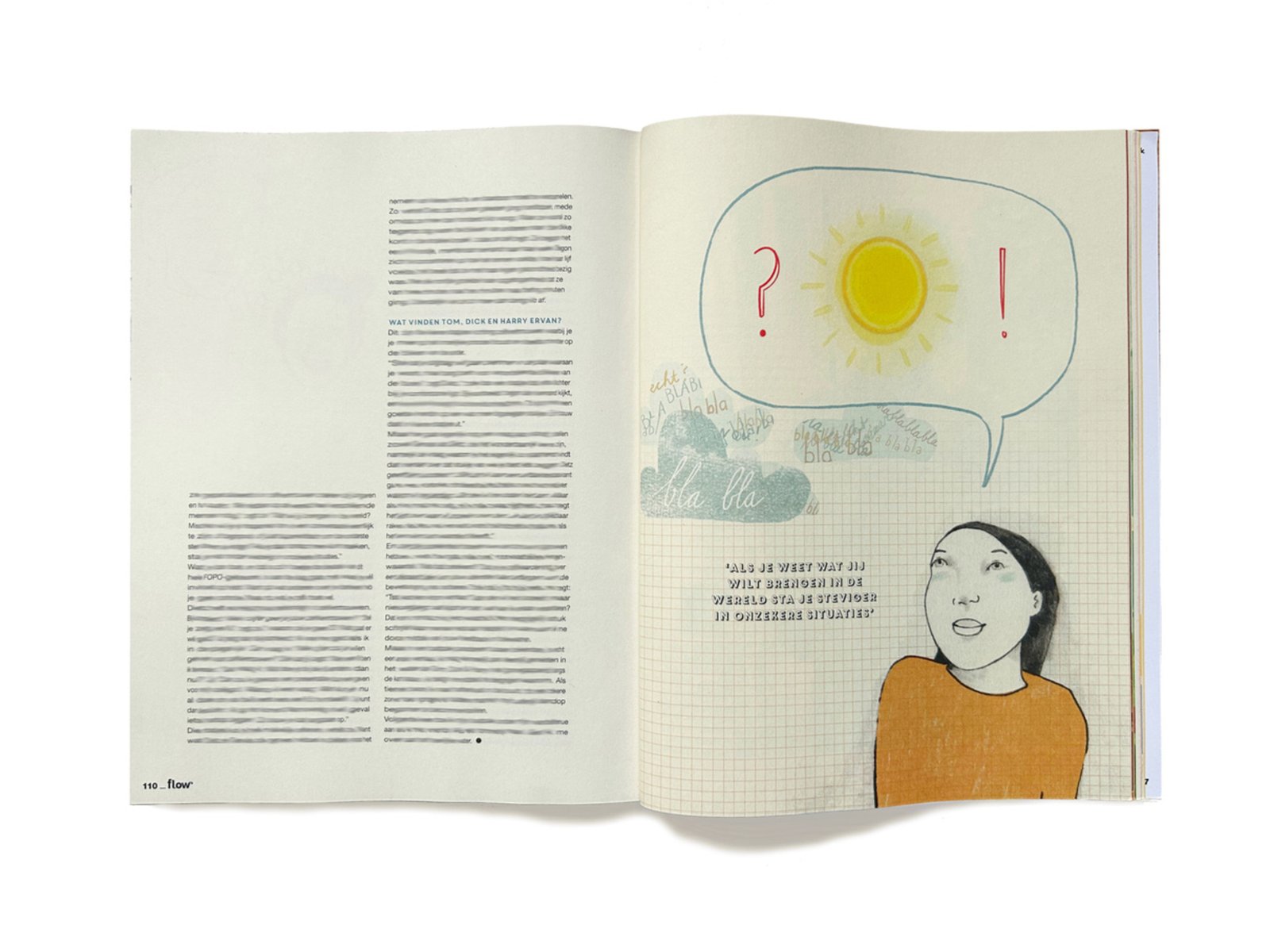 FOPO - fear of other peoples opinions - flow illustratie irma van osch.