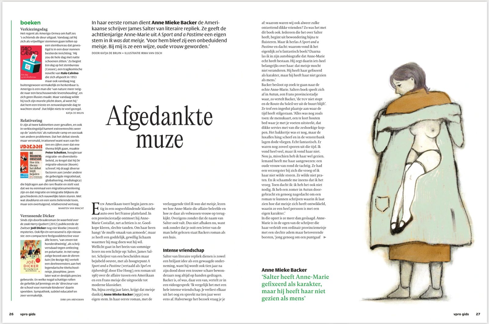 I was that girl - illustration - VPRO guide literature - Irma van Osch - books and poetry ik was dat meisje - illustratie - vprogids literatuur - irma van osch - boeken en poezie
