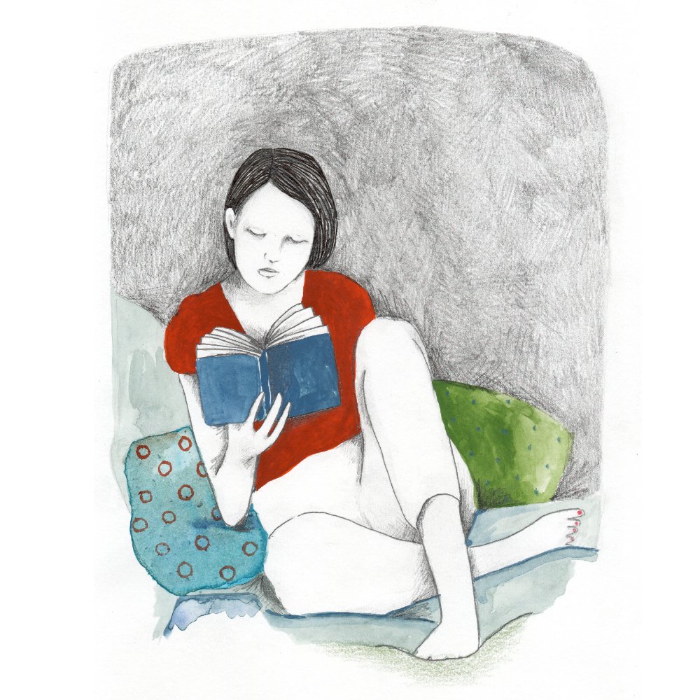 13 lezen illustratie eigen werk boeken en poezie irma van osch